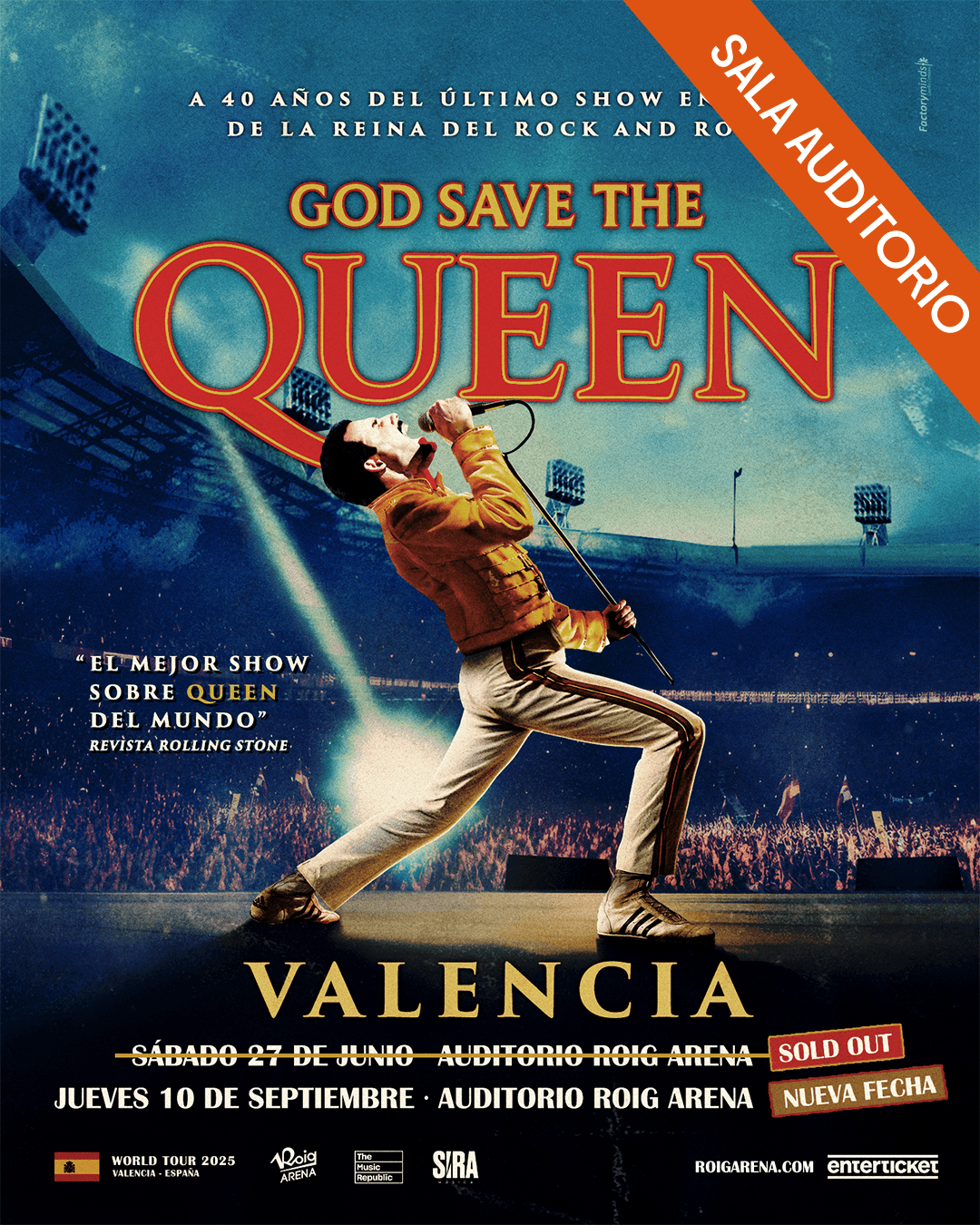 Music God Save the Queen at Roig Arena, Valencia on Sep 10, 2026