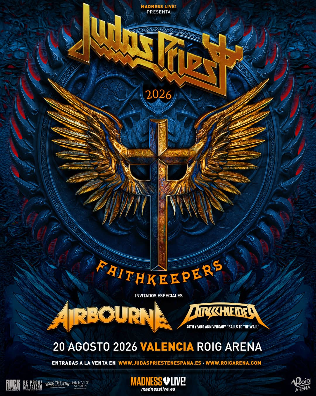 Music Judas Priest at Roig Arena, Valencia on Aug 20, 2026