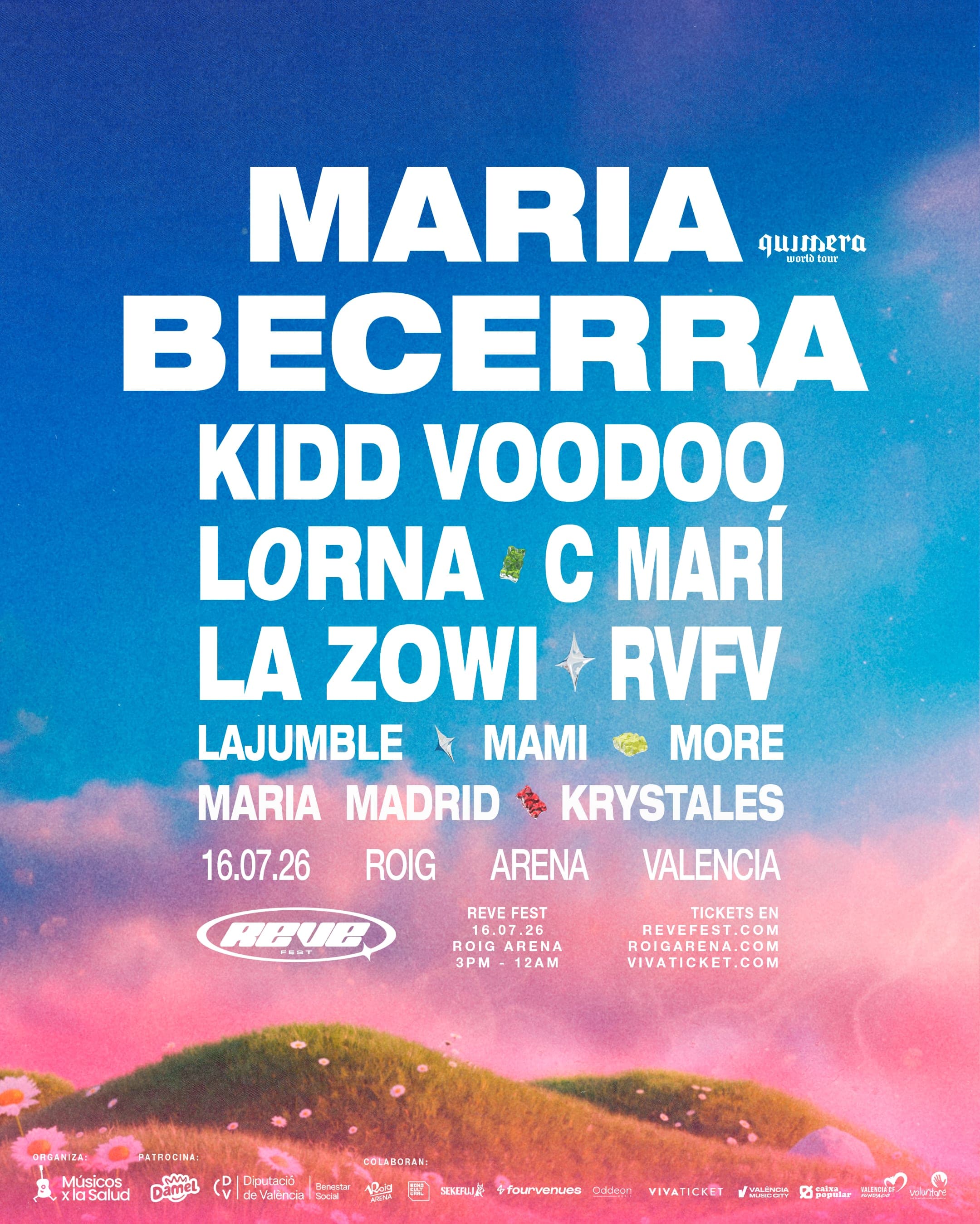 Music Reve Fest at Roig Arena, Valencia on Jul 16, 2026