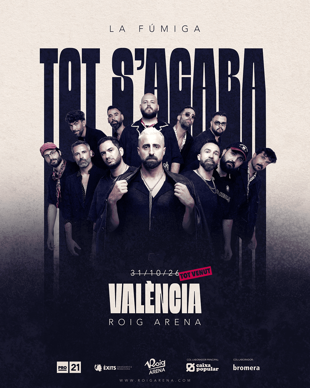 Music Tot s'acaba - La Fúmiga at Roig Arena on Oct 31, 2026