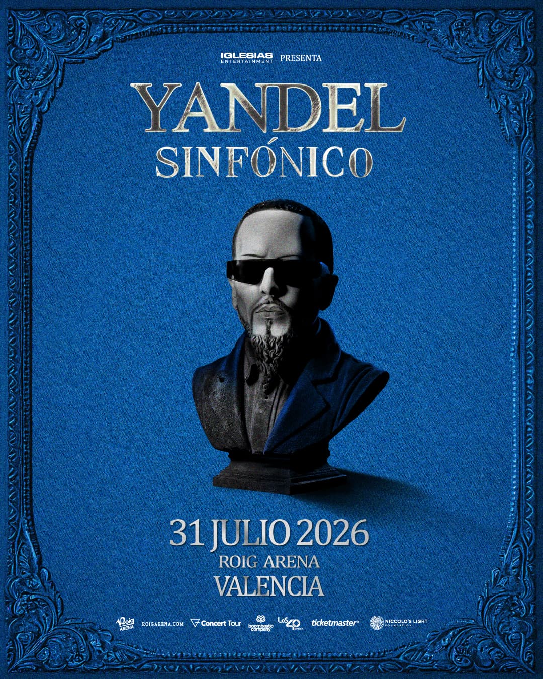 Music Yandel Sinfónico at Roig Arena, Valencia on Jul 31, 2026