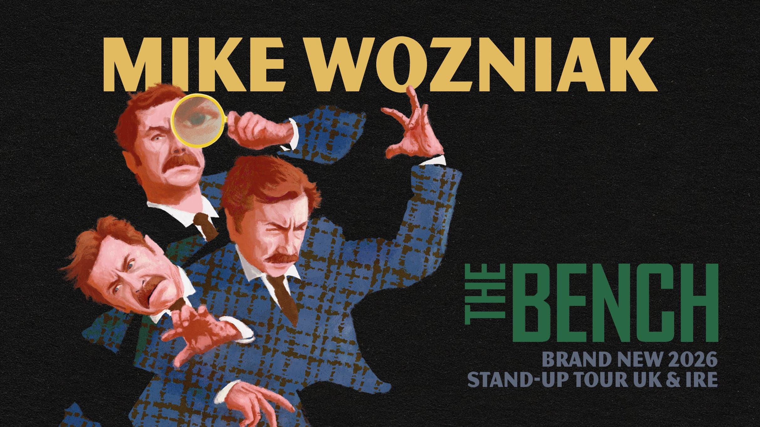Arts & Theatre Mike Wozniak: The Bench at The Queen's Hall, Edinburgh on 23 Sept 2026