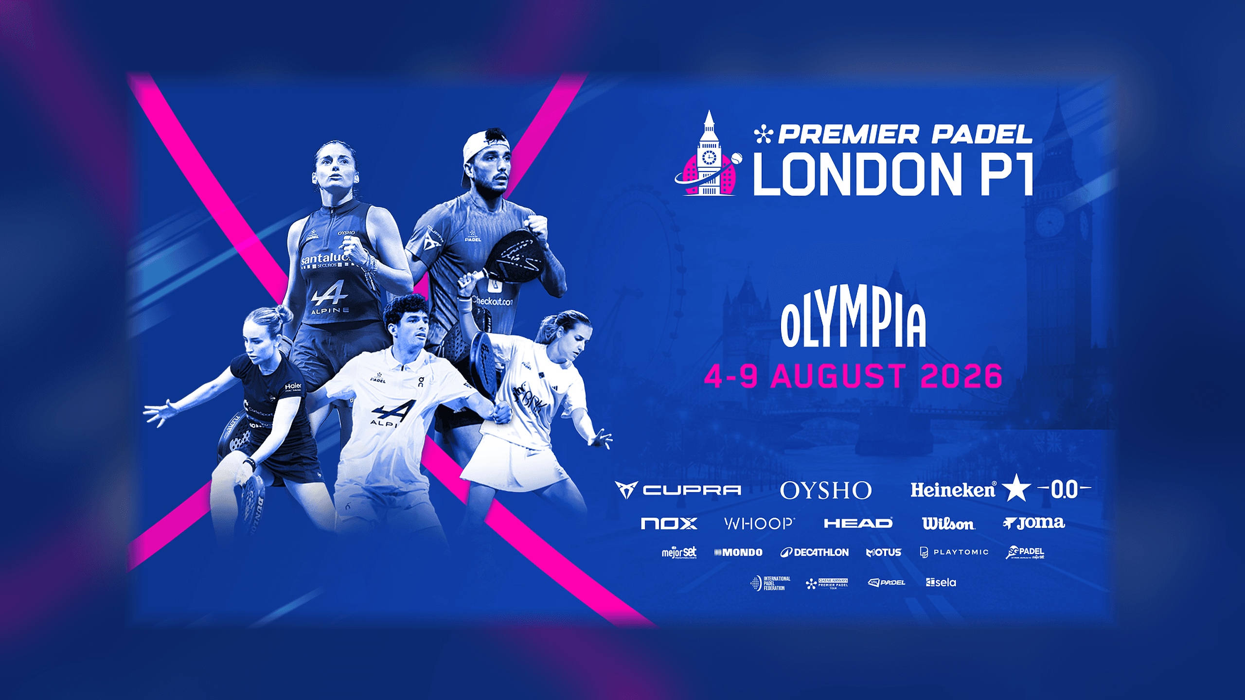 Sports London Premier Padel P1 - Day 4 at Olympia on Aug 7, 2026