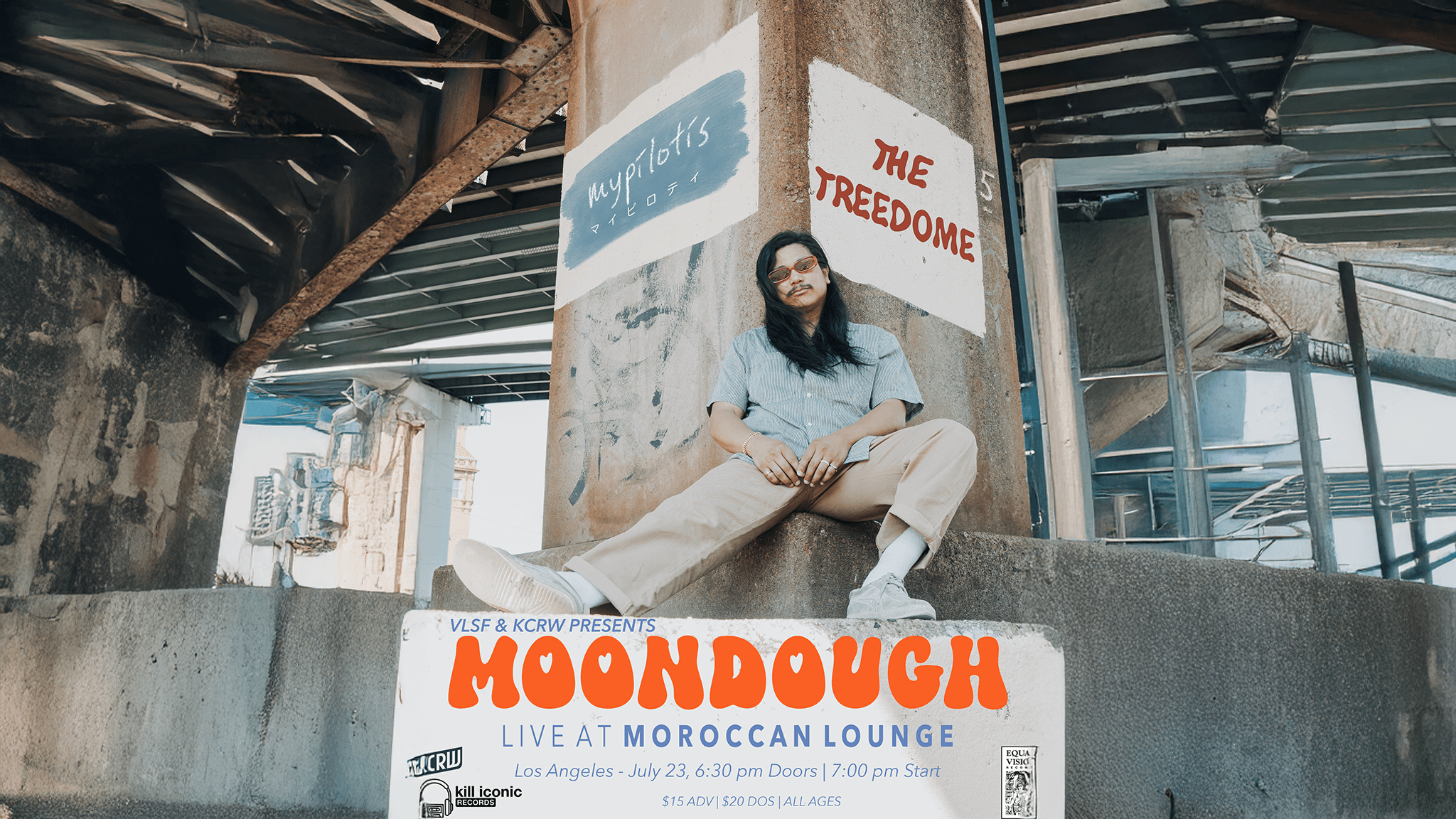 Music VLSF & KCRW Present: Moondough w/ mypilotis & Waldo Witt at The Moroccan Lounge, Los Angeles on Jul 24, 2026