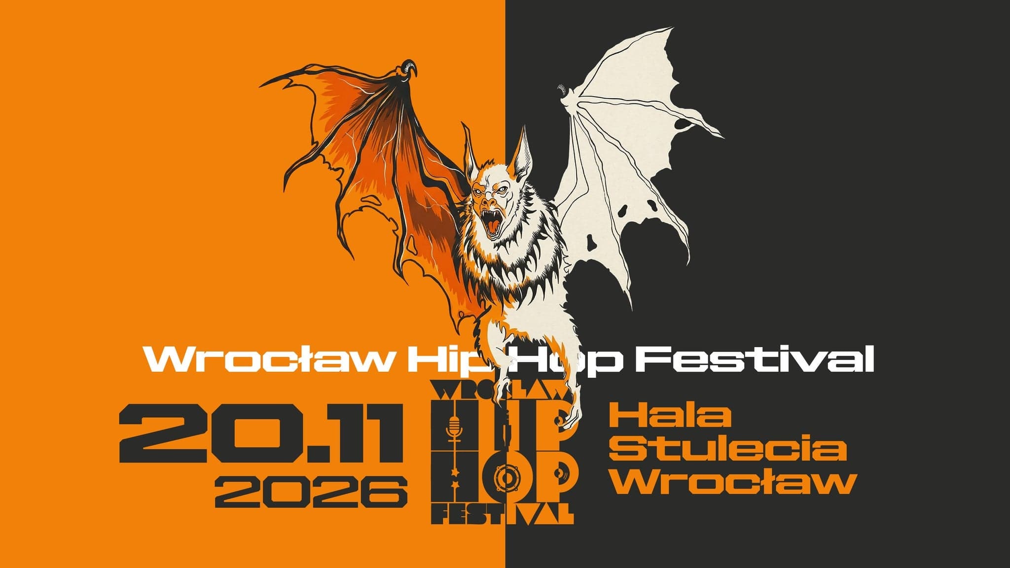 Music Wrocław Hip Hop Festival 2026 at Hala Stulecia, Wroclaw on 20 lis 2026